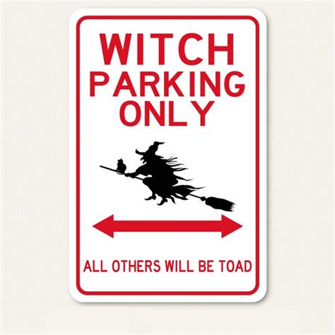 Witch parkig only sign